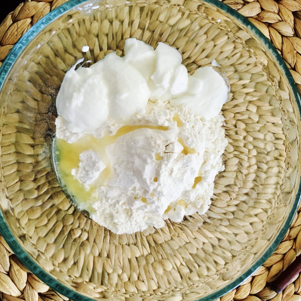 Plain yogurt flat bread with simple ingredients San Diegans Life